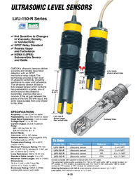 Thumbnail of document Data Sheet - LVU-150-R Submersible IP68 ultrasonic Level Switch